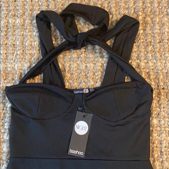 * NEW* Boohoo Night black Dress - Picture 3 of 3